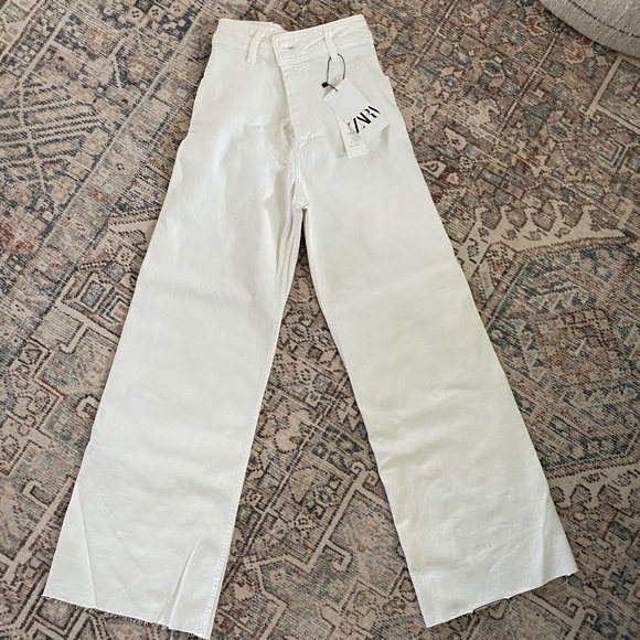 Zara Denim - Zara Marine Straight White Jeans